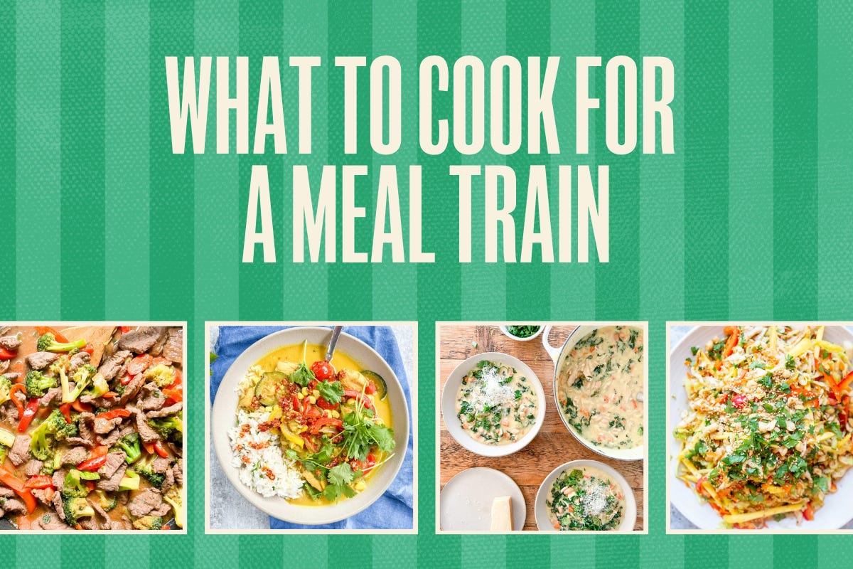 Cook Train Familiarizationx what to cook for a meal train