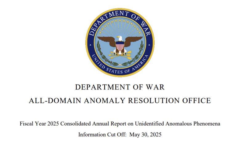 New AARO Report Released July 20, 2026