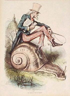 File:Uncle Sam riding a snail by Thomas Nast 1877.jpg