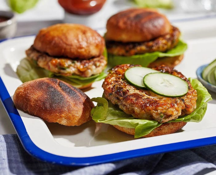Shrimp Burgers With Kimchi Shrimp Burgers With Kimchi
