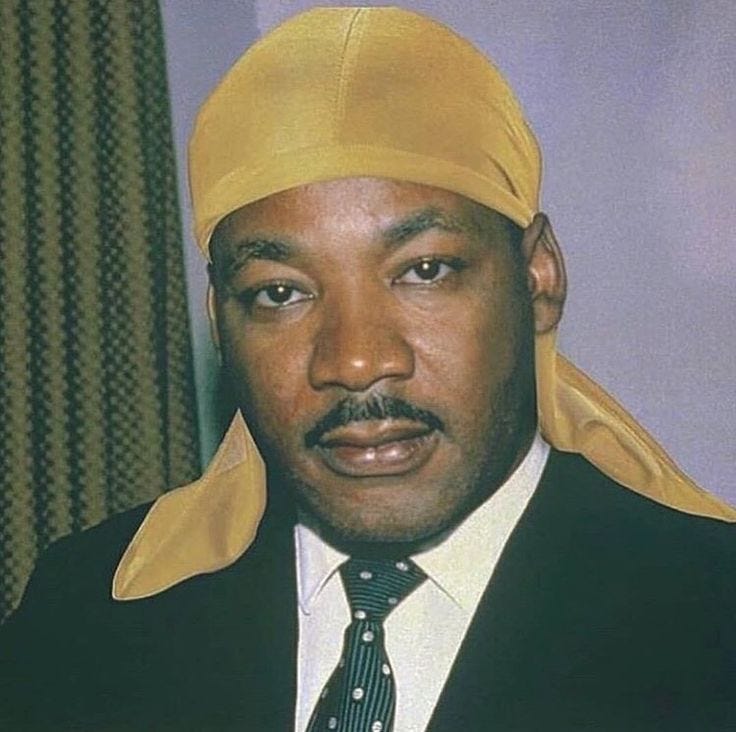 This may contain: a man with a yellow turban on his head