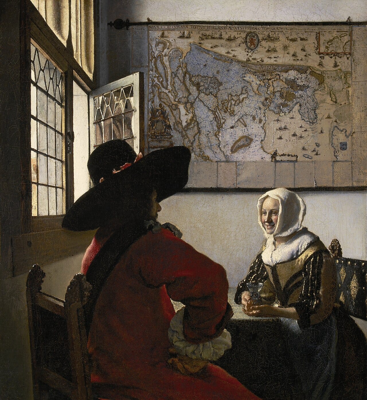 Vermeer Officer and Laughing Girl