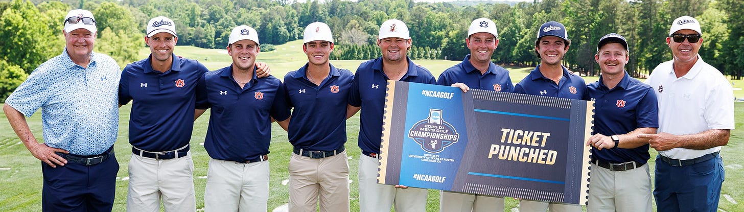 No. 1 Auburn cruises to third straight regional victory, Koivun earns medalist honors