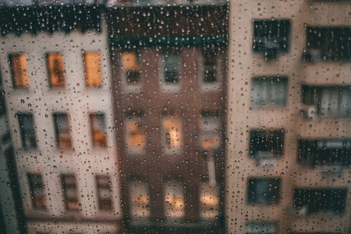 Rainy cityscape Rainy cityscape