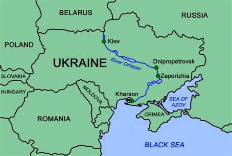 Dnieper River Map
