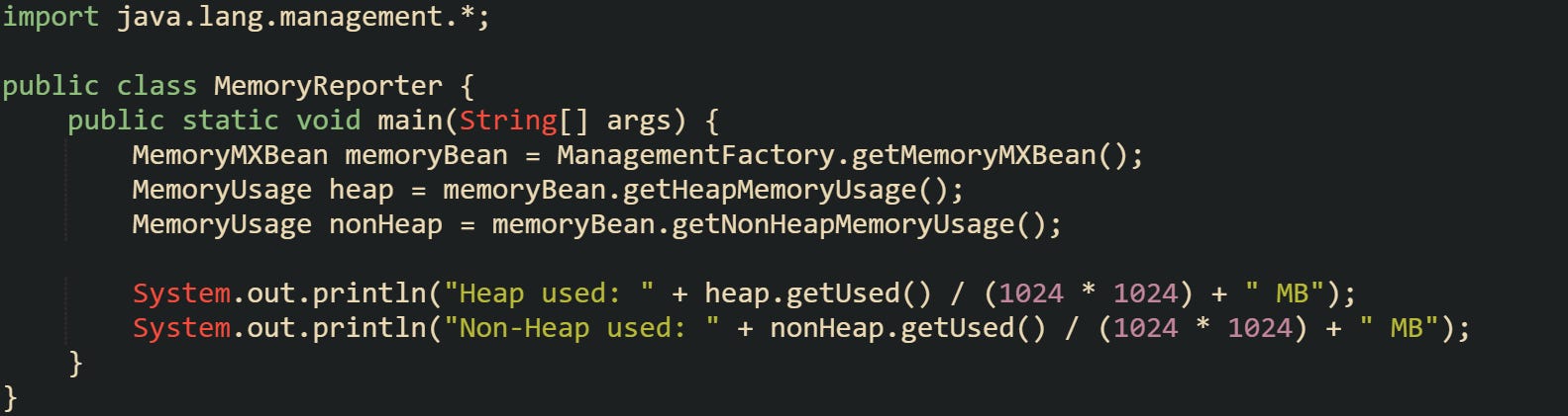 Memory Footprint Tracking in Spring Boot Production Environments