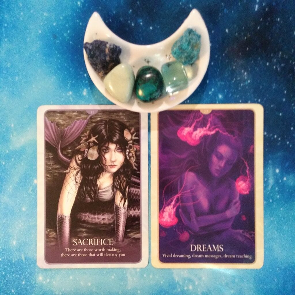 A Message from the Universe ~ Using Dreams in Real Life, Oracle of the Mermaids Cards A Message from the Universe ~ Using Dreams in Real Life, Oracle of the Mermaids Cards