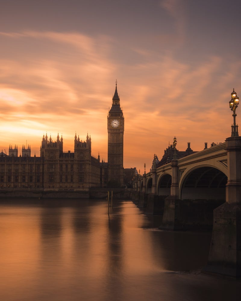 Sunset in London