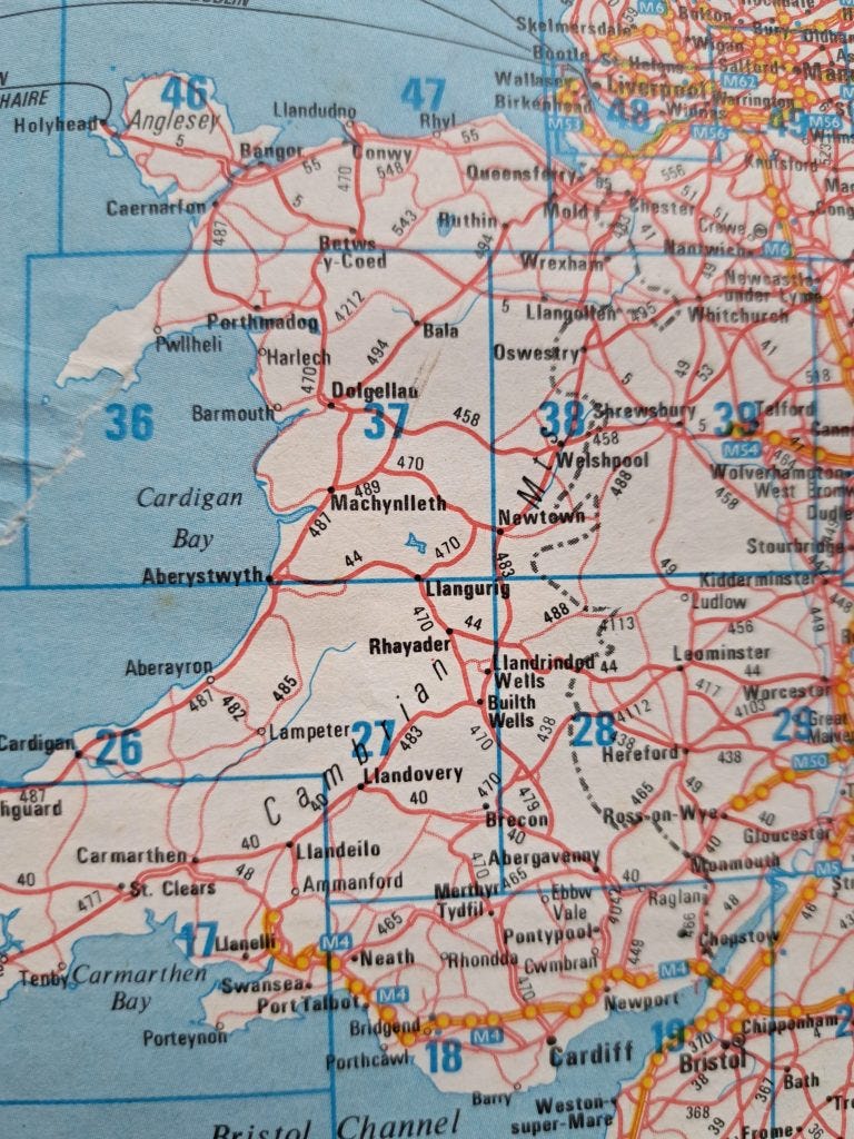 Map of Welsh Border Map of Welsh Border