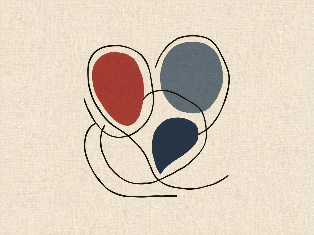 A heart not beating effectively, as interpreted by AI inn the style of Joan Miro