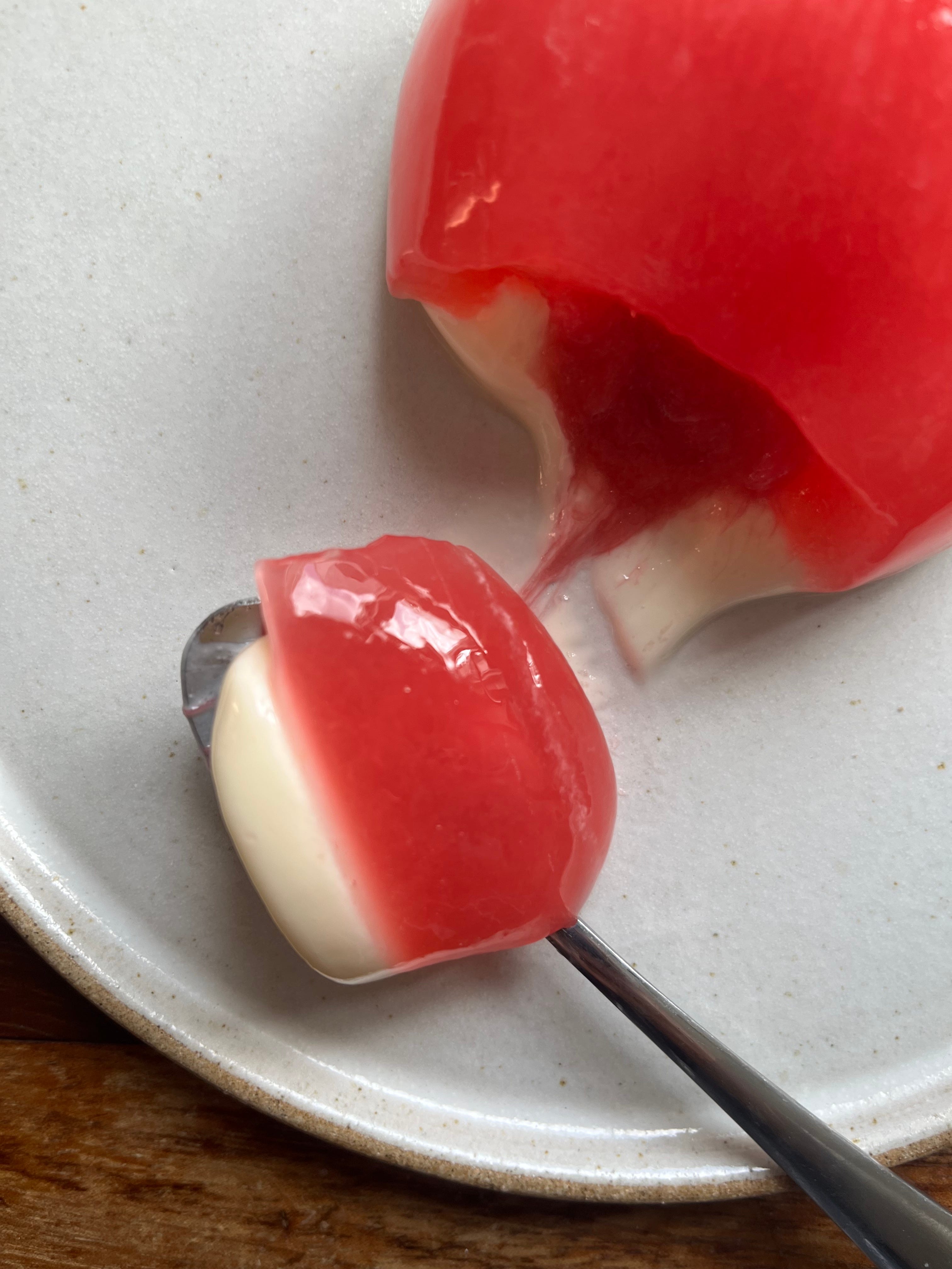 KP+: Buttermilk panna cotta and jelly - by Nicola Lamb