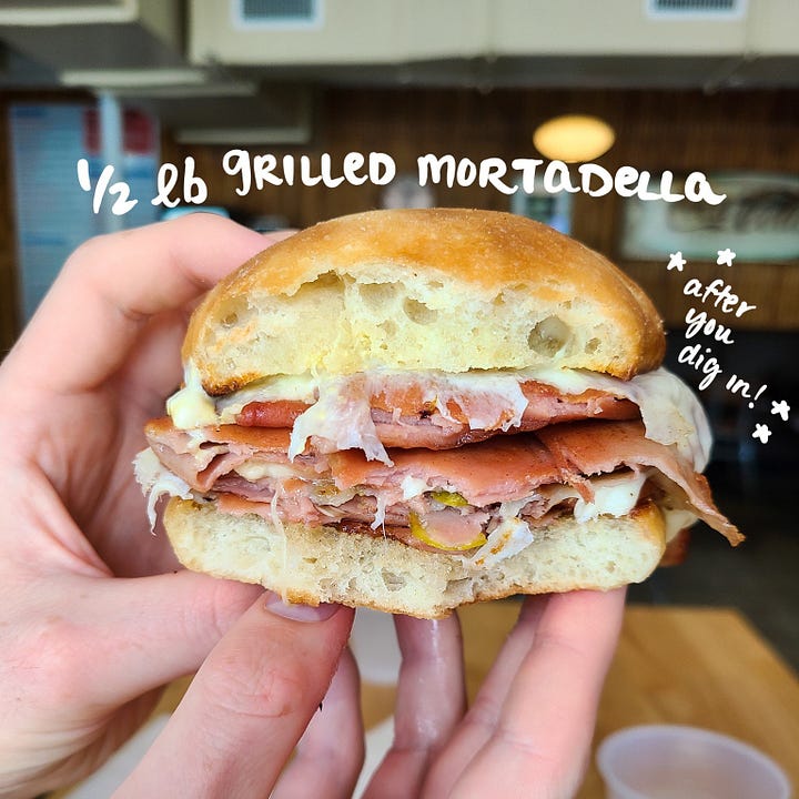 Clark's Snack Bar 1/2 lb. Grilled Mortadella