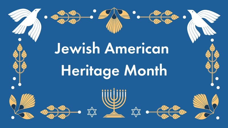 Jewish American Heritage Month banner