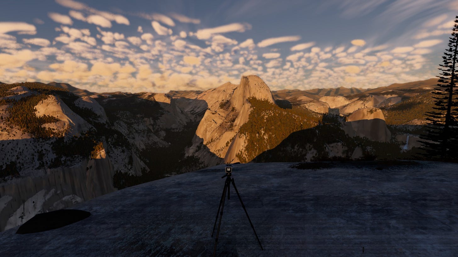Alpenglow on Half Dome from Glacier Point, under a mackerel sky lit gold by the setting sun. Alpenglow on Half Dome from Glacier Point, under a mackerel sky lit gold by the setting sun.
