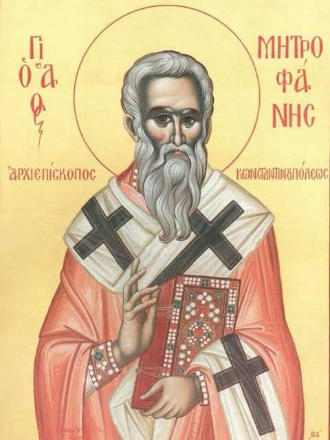🔸June 4 - Saint Metrophanes, Archbishop of Constantinople🔸 Today, we also commemorate Our Father Metrophanes, Archbishop of Constantinople Saint Metrophanes, honored as the first Patriarch of Constantinople, was born to a noble 🔸June 4 - Saint Metrophanes, Archbishop of Constantinople🔸 Today, we also commemorate Our Father Metrophanes, Archbishop of Constantinople Saint Metrophanes, honored as the first Patriarch of Constantinople, was born to a noble