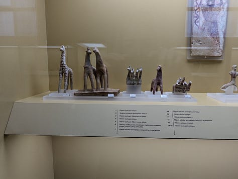 Greek pottery of various shapes