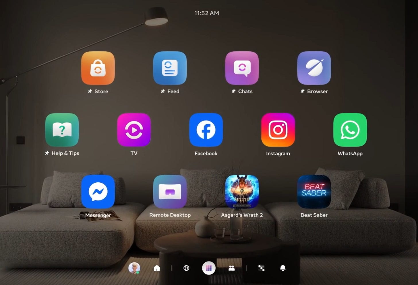 Navigator UI replacing Horizon Feed on Quest headsets