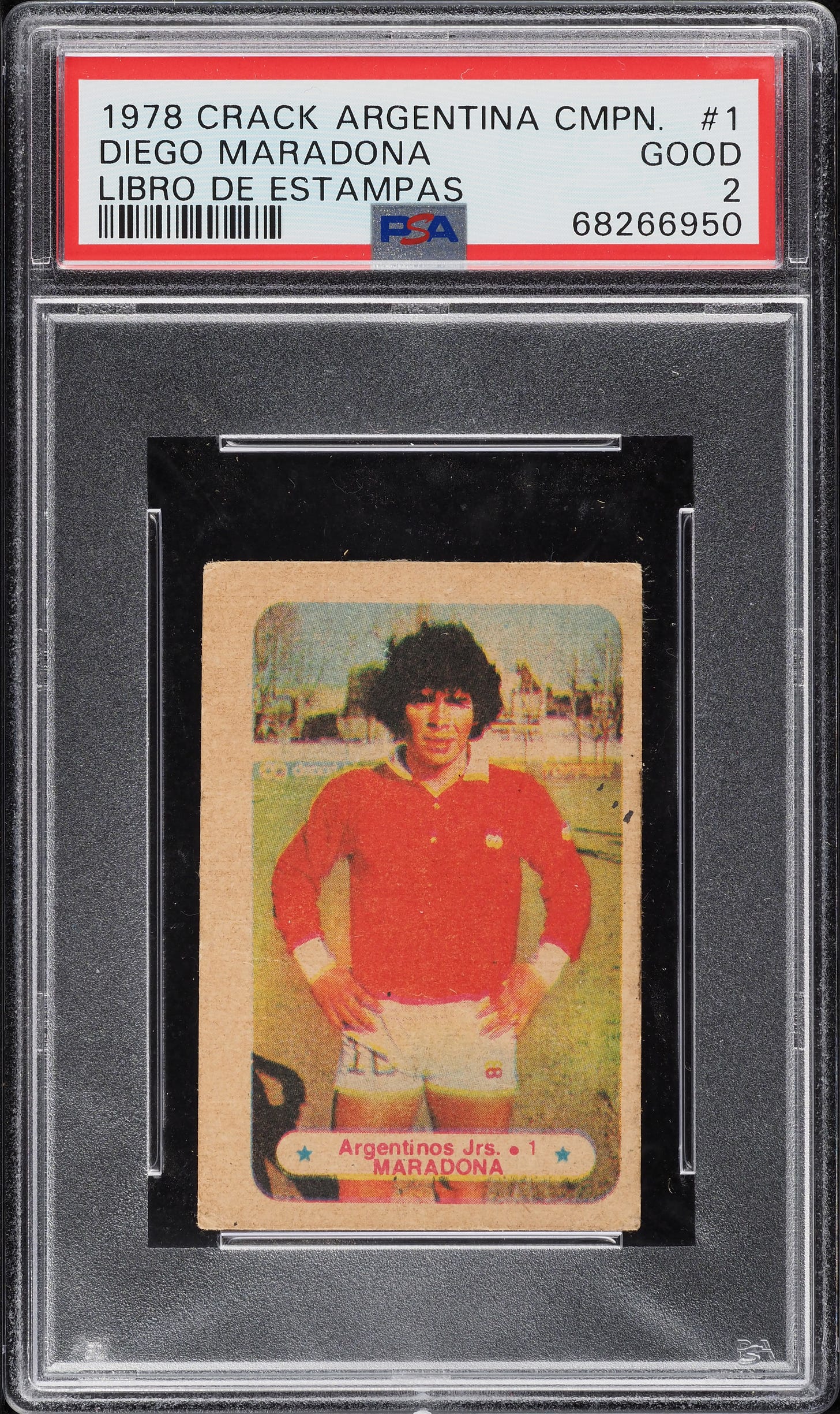 1978 Argentina Campeon Libro De Estampas Diego Maradona ROOKIE PSA 2 GD - Front