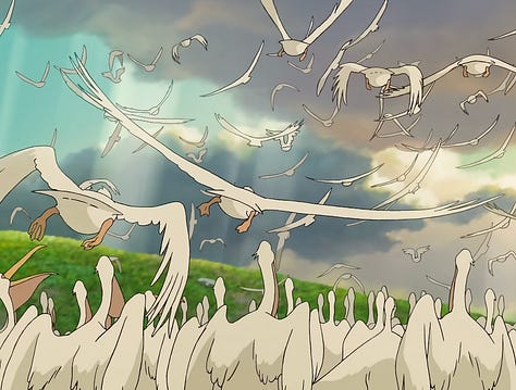 Still from The Boy and the Heron