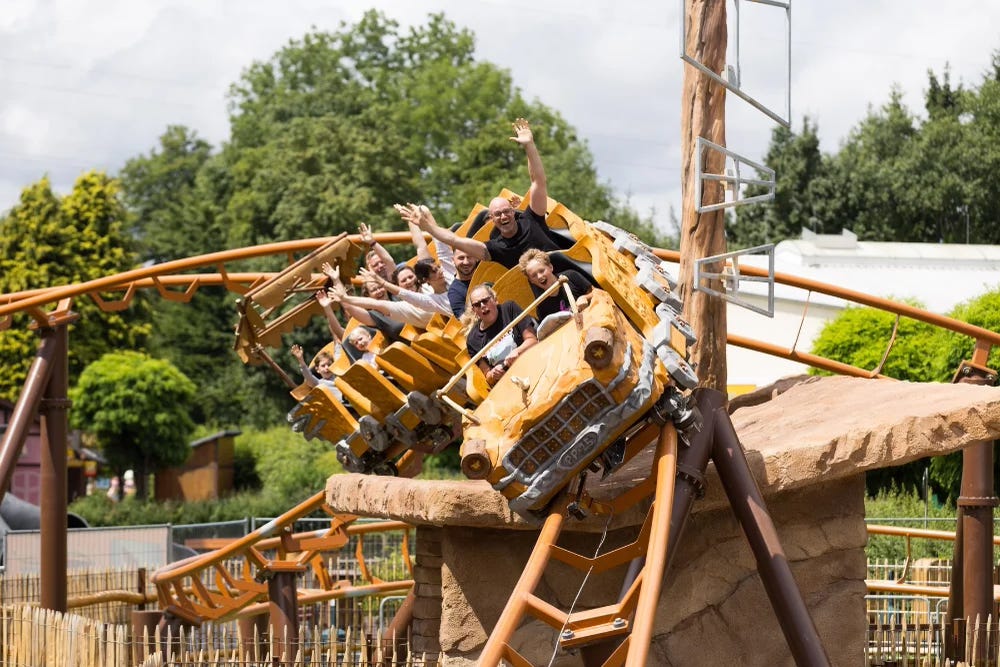Braus & Saus coaster at potts park in Germany