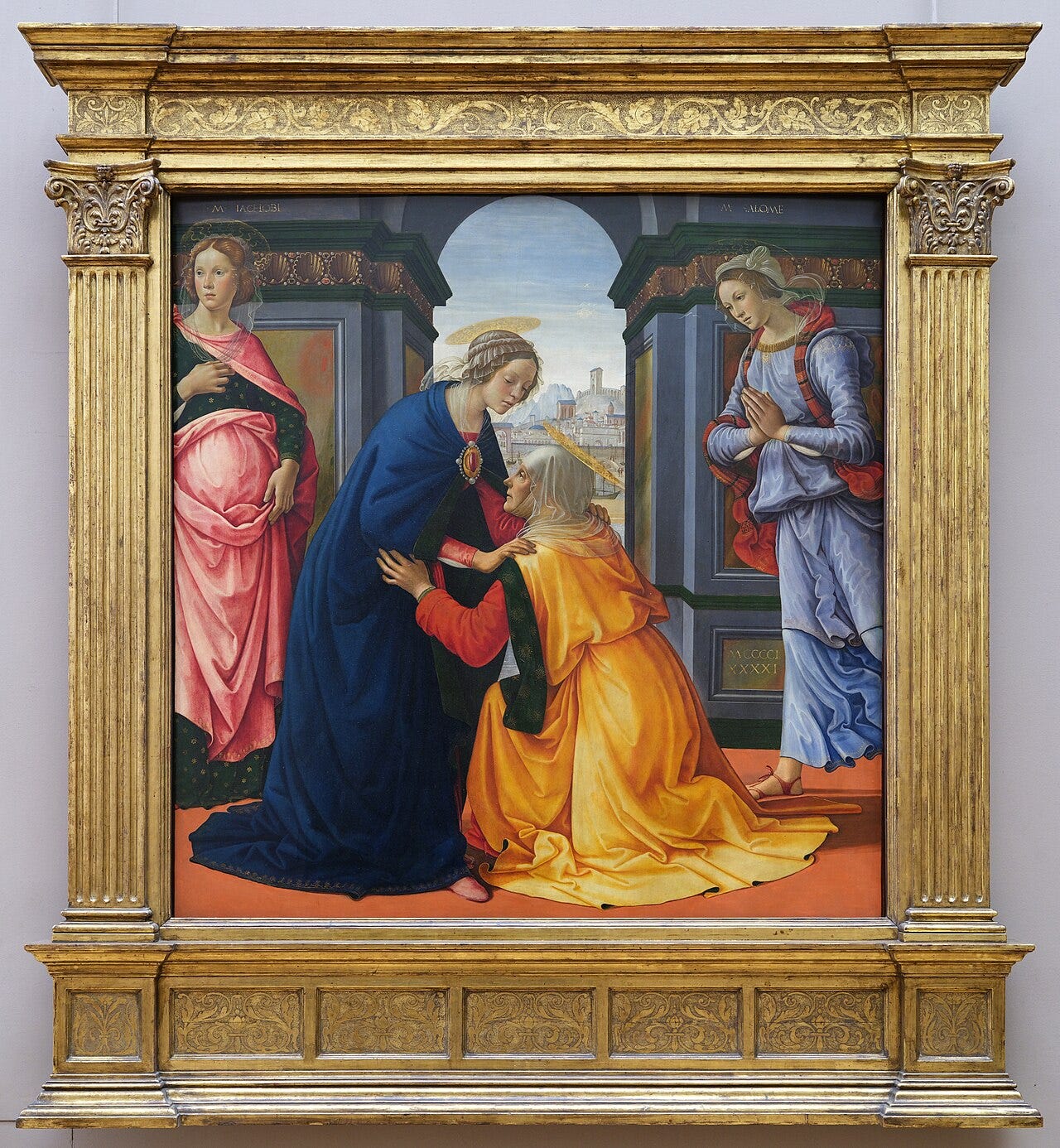 Mary and Elizabeth embracing Mary and Elizabeth embracing