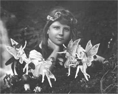 Photo 1: Arthur Conan Doyle Photos 2&3: Cottingley Fairy Photos