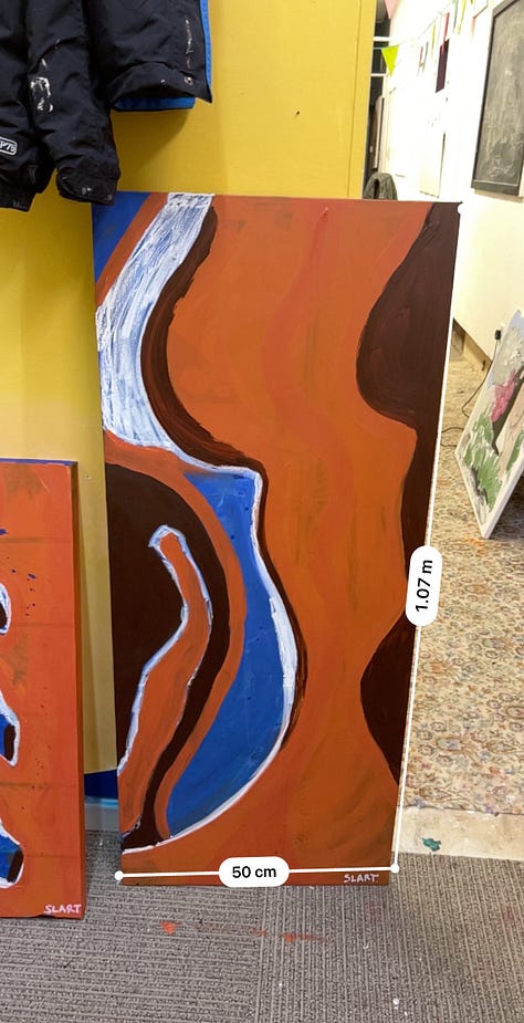 Orange and Blue - new art practice.