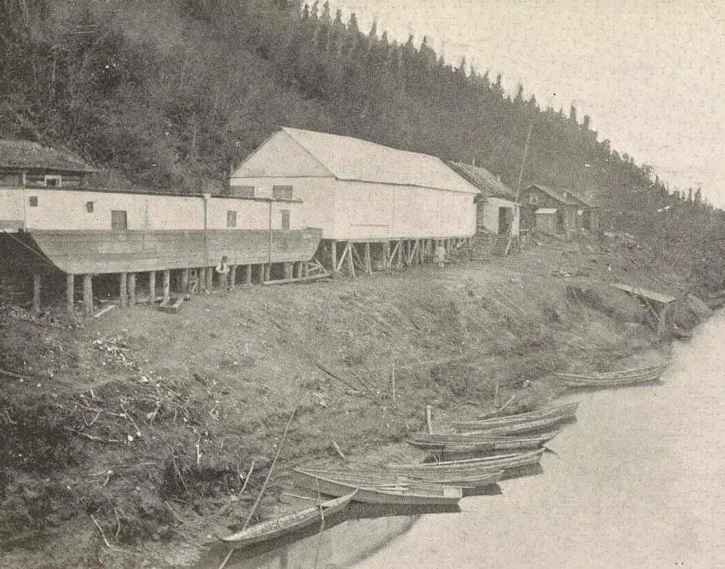 Old Bettles Trading Post located along the Koyukuk river in Alaska.