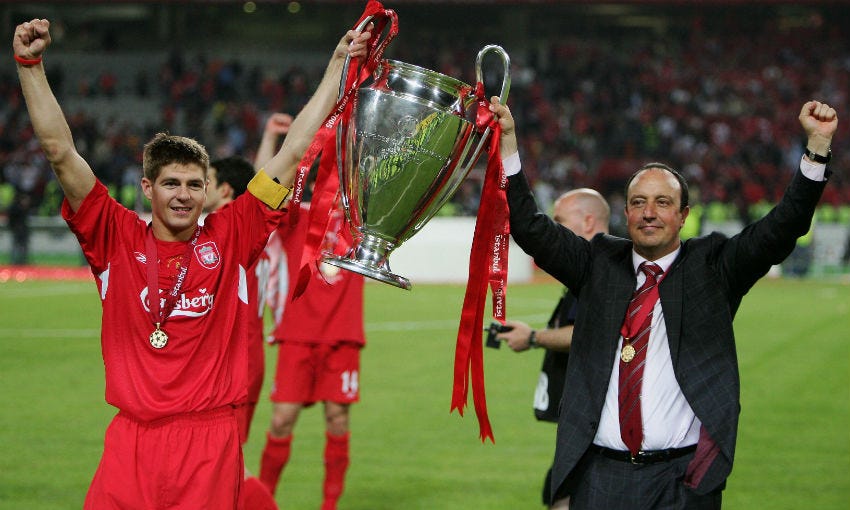 Rafael Benitez's Istanbul memories | Tactics, Gerrard switch and trophy lift - Liverpool FC Rafael Benitez's Istanbul memories | Tactics, Gerrard switch and trophy lift - Liverpool FC