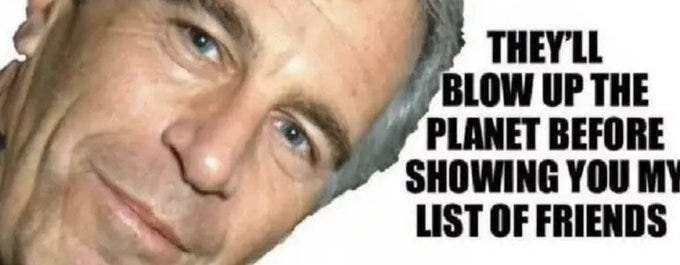 Close-up portrait of a middle-aged man with short gray hair, blue eyes, fair skin, and a subtle smile, wearing a dark suit jacket over a light shirt. Bold white text overlays the image: THEYLL at top left, BLOW UP THE at bottom left, PLANET BEFORE at top right, SHOWING YOU MY at bottom right, LIST OF FRIENDS at center bottom. Close-up portrait of a middle-aged man with short gray hair, blue eyes, fair skin, and a subtle smile, wearing a dark suit jacket over a light shirt. Bold white text overlays the image: THEYLL at top left, BLOW UP THE at bottom left, PLANET BEFORE at top right, SHOWING YOU MY at bottom right, LIST OF FRIENDS at center bottom.
