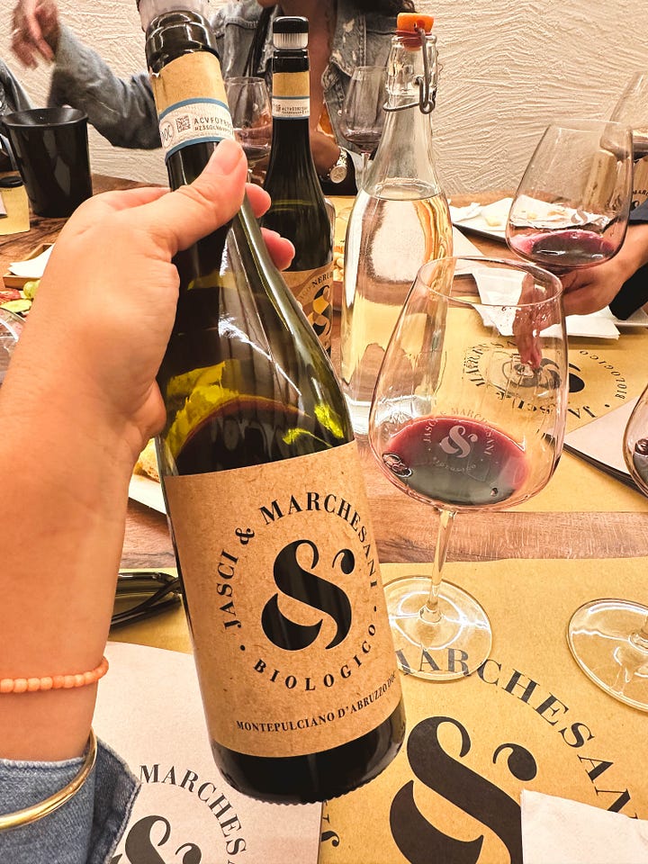 Wine tasting at Jasci e Marchesani