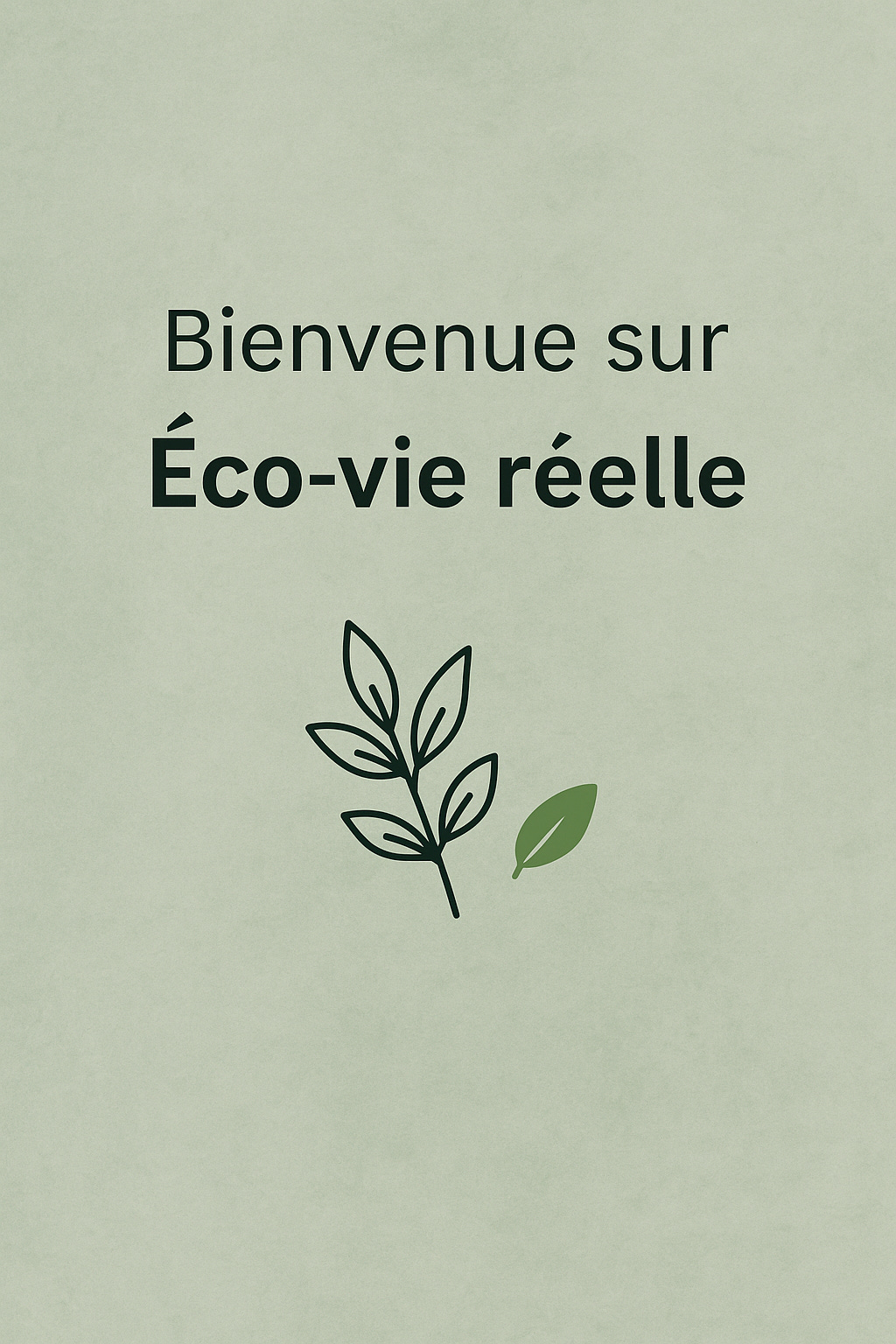 Éco-vie réelle