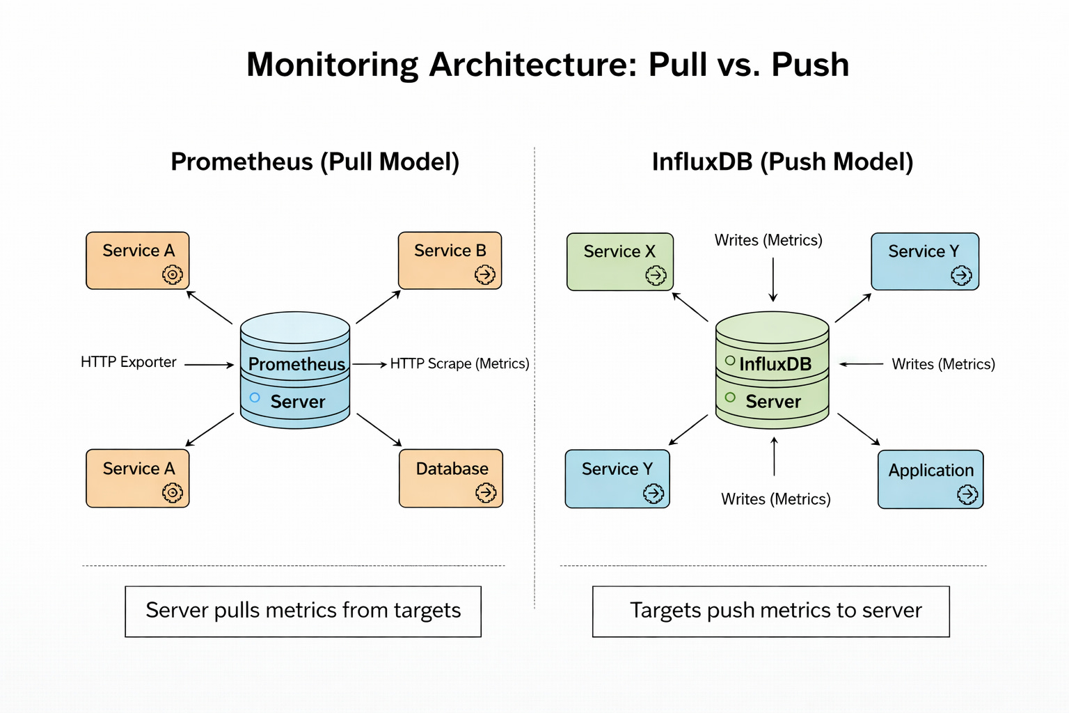 System Design of Time Series Databases: Prometheus vs. InfluxDB