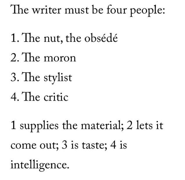 This may contain: some type of text that is written in black and white, with the words'the writer must be four people '
