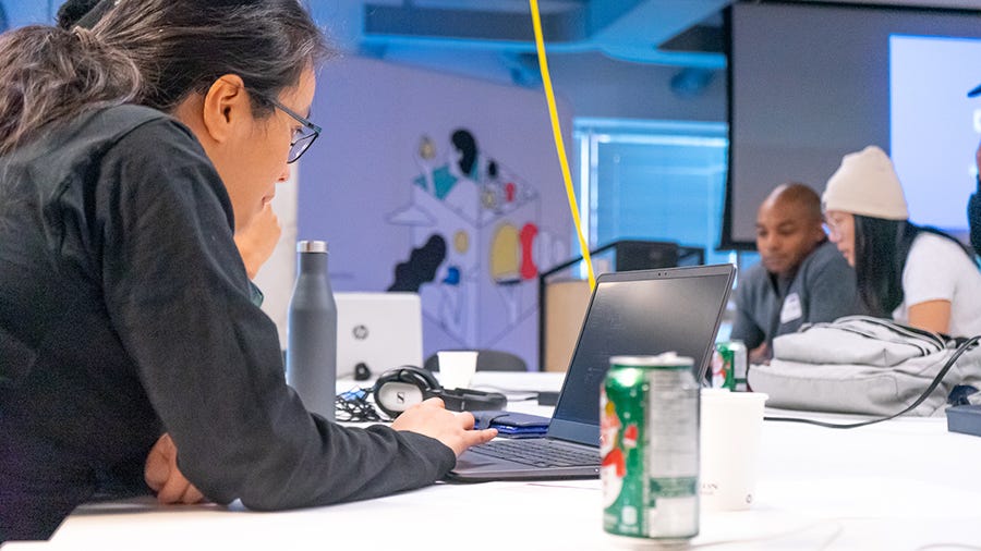 Global Day of Coderetreat 2019 Toronto participants pair programming through the problem of the day (Conway’s Game of Life). Global Day of Coderetreat 2019 Toronto participants pair programming through the problem of the day (Conway’s Game of Life).