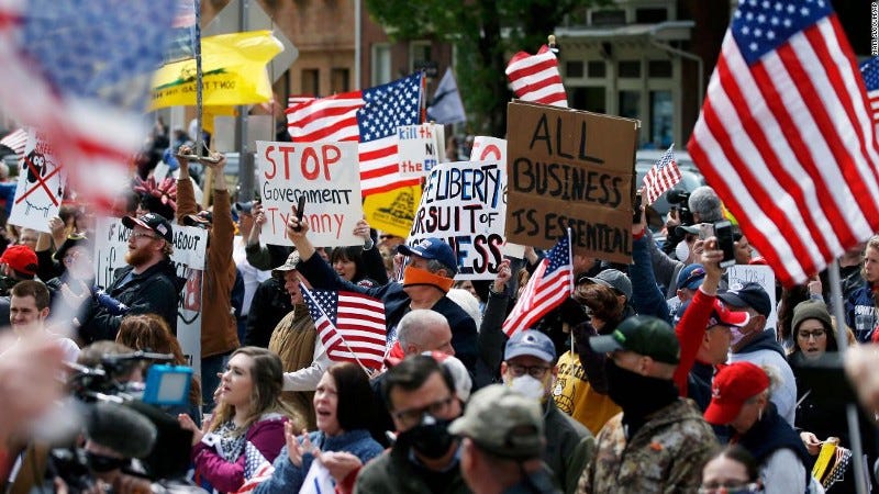 A protest