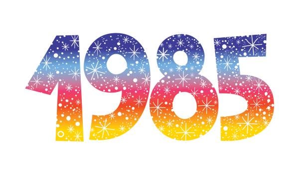 Number 1985 Stock Illustration - Download Image Now - 1985, Celebration,  Celebration Event - iStock