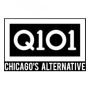 The logo of Q101 WKQX which includes the tagline, "Chicago's Alternative"