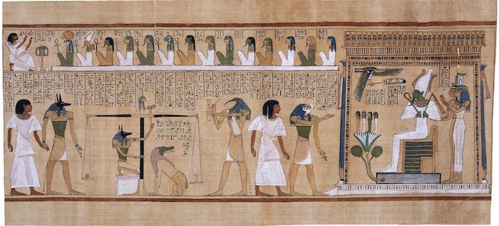 Judgement of Hunefer, 19th Dynasty, New Kingdom