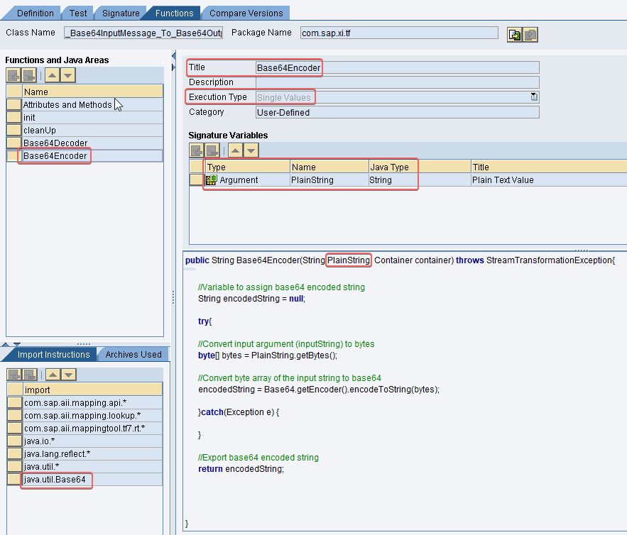 Encoding UDF in function library Encoding UDF in function library