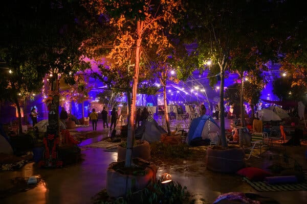 Lights, pictures and objects from the “Tribe of Nova” festival are displayed in a new exhibition.