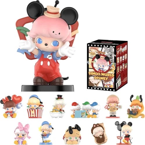 POP MART DIMOO World × Disney Series Figures, 1 single Blind Box Figures, Random - Picture 1 of 4