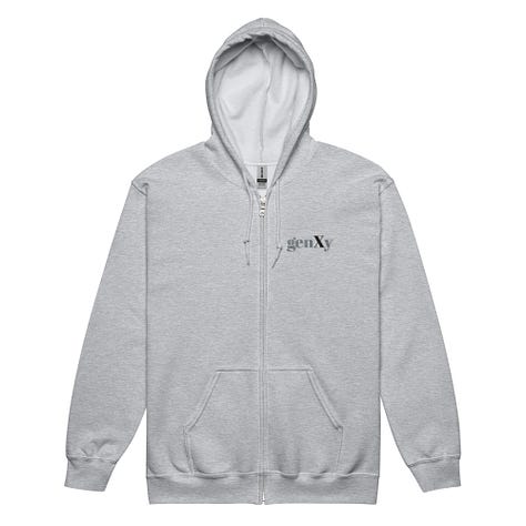 Embroidered genXy Unisex Heavy Zip Hoodie — Starts at $42