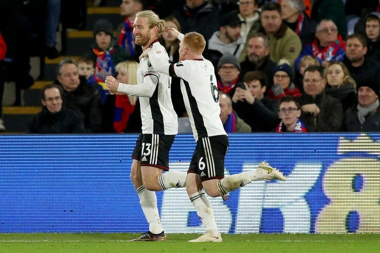 Ream became the fourth American to net in the Prem for the Whites.