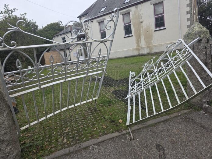 Night Attack on Only Mosque in Cornwall, England Night Attack on Only Mosque in Cornwall, England
