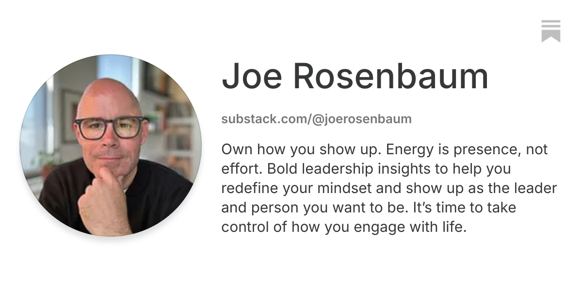 Joe Rosenbaum | Substack