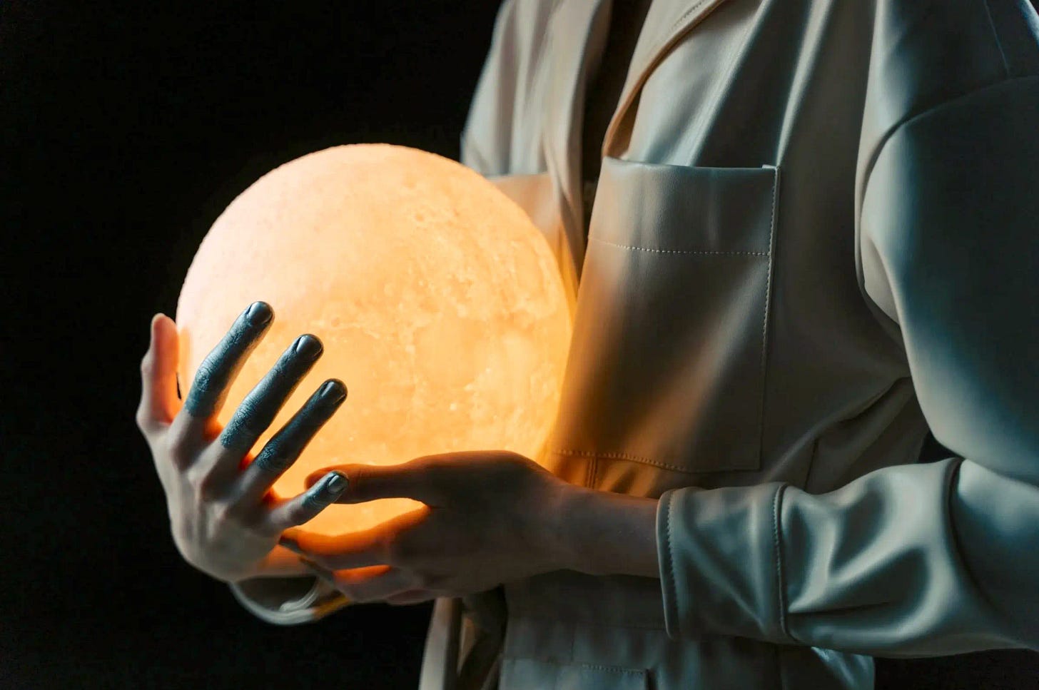 woman holing an energy ball and protecting her boundaries woman holing an energy ball and protecting her boundaries