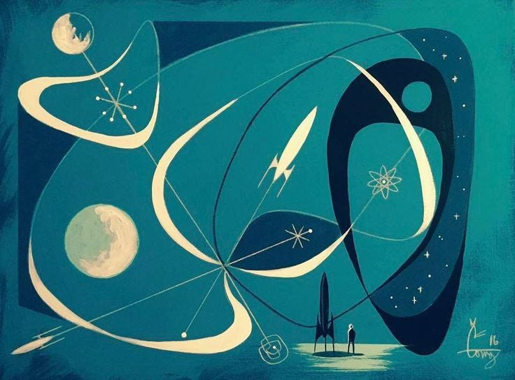 Space age atomic art