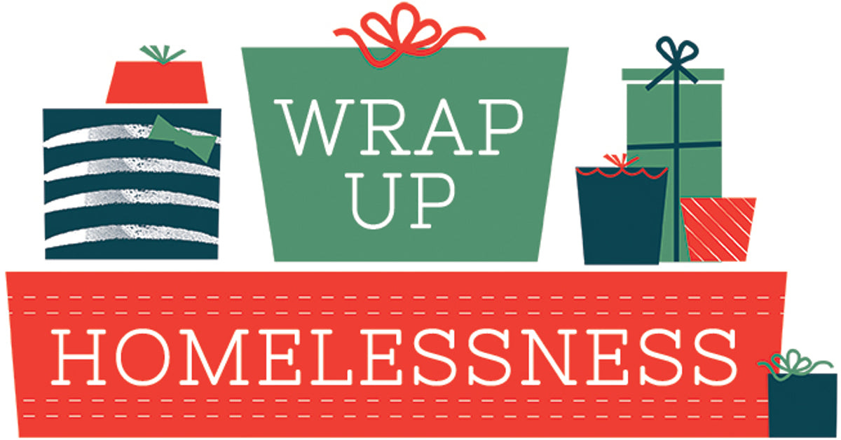 Wrap Up Homelessness - Wrapping paper designed by local artists
