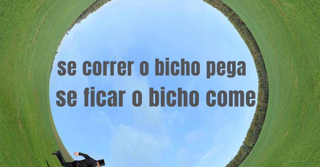 a astróloga: Se correr o bicho pega, se ficar o bicho come